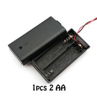 1PCS/7PCS DIY 2 Slot AA Battery Holder Box Case AA Battery Holder Box Case With Switch