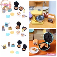 FOREVER Dollhouse Food Toy, 1/12 Multicolor Micro Kitchen Appliances, Bread Maker Egg Biscuits Flour Doll Accessories Miniature Kitchen Toy