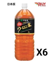 伊藤園 - 伊藤園 支裝飲品 烏龍茶飲料 無糖茶飲品 2Lx6支 平行進口 630402X6