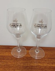 2隻 x Gouden Carolus beer glass 高身啤酒杯 酒杯 玻璃杯  (另有 Asahi Kirin Orion SAPPORO Suntory Stella  Hoegaarden 1664 藍妹等啤酒產品，歡迎查詢)