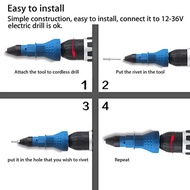 CORDLESS DRILL RIVET GUN ADAPTOR RIVETER ADAPTOR RIVET GUN ADAPTOR ELECTRIC NUT ADAPTOR