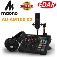 MAONO AU-AM100 AU-AM100-K2 Professional live Audio interface kit sound card for streaming podcasting