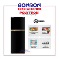 Polytron Kulkas 2 Pintu Inverter PRM-495X / PRM 495 X / PRM495X 350L