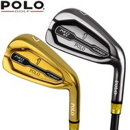 [Ready Stock GOLF Club] POLO GOLF GOLF Club Men No. 7 Iron Gold Club Forged Stainless Steel Club Hea