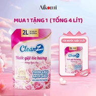 ขนม [MUA 1 TẶNG 1 TỔNG NHẬN 4L] Nước Giặt Tỏa Hương CleanZ Công Nghệ Sạch Sâu Lưu Hương Lâu Dài Bảo 