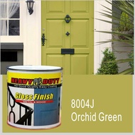 8004J ORCHID GREEN 1L ( Heavy Duty Brand ) High Gloss Finish Paint for Wood &amp; Metal ( 1 LITER )