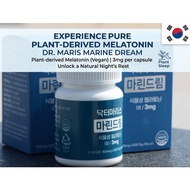 [Dr. Maris] Marine Dream Plant-Based Melatonin  3mg | 30 Tablets x 2 Boxes | Sleep Support  | Natura