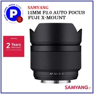 (Local 2 Years Warranty) SAMYANG 12MM F2.0 AUTO FOCUS/FUJI X-MOUNT