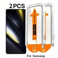 2Pcs Tempered Glass Screen Protector For Samsung A07 M07 F07 A06 M06 F06 A05 M05 F05 A05S Easy Insta