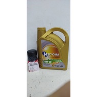 TOYOTA CROSS 1.8 , ALTIS VIOS AVANZA , WISH 1.8 03y-08y OIL FILTER YZZN2 + KOYOMA 0W20 FULLY SYNTHET