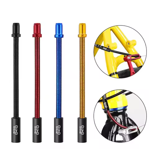 2PCS Bike V Brake Noodles Cable Guide Pipe Bike Aluminium Alloy V Brake Hose Bend Tube For MTB Road