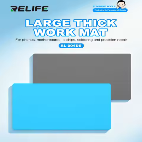 RELIFE RL‑004DS 500×300mm High Temperature 500℃ Heat‑Resistant Silicone Repair Work Mat For Phone Mo