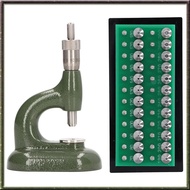 [I O J E] Watch Repair Tool Watch Press Set Watch Back Case Closer Watchmaker Jewelling Tool Aluminum Alloy Green with 48Pcs Dies