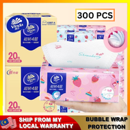 {8 Packet} Vinda Strawberry Printed Tissue Paper Soft Facial Tissue 90-Pulls