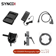 SYNCO Photography Light Accessories V Mount Battery Holder/ Power Cable/Bowens Adapter Ring for SYNC
