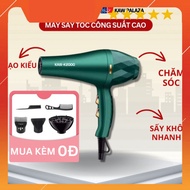 KAW hair dryer with 2-way drying, 3 modes, high capacity 2200w, professional hair styling, comes wit