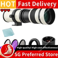 Andoer Camera MF Super Telephoto Zoom Lens F/8.3-16 420-800mm T Mount + UV/CPL/FLD Filters Set +2X 4