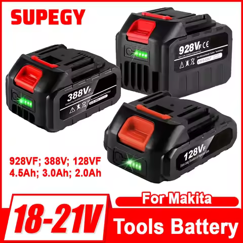21V 928VF Battery 4.5Ah 3.0Ah 388VF 128VF Large Capacity Rechargeable Lithium Ion Battery for Makita