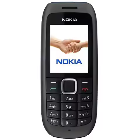 Nokia 1616 2010 Spare Phone GSM 900/1800 800mAh LED Flashlight FM Radio 1SIM 1.8-inch Nokia Cheap Ph