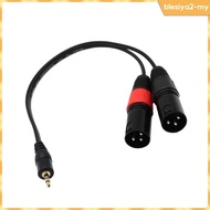 [BlesiyaedMY] 1Ft 1/8'' 3.5mm Stereo Male Plug TRS Audio to