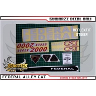 DECAL STICKER FEDERAL ALVA PAINT RELFECTIVE STICKER