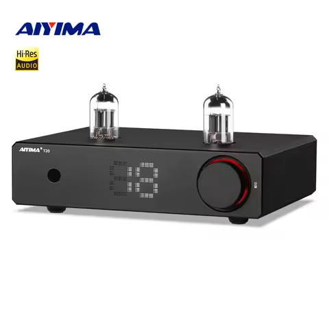 AIYIMA T20 Vacuum Tube Preamplifier Amplifier LME49720 /OPA1612 HiFi Amplificador XLR/RCA Balanced I