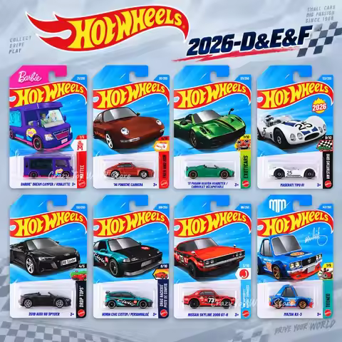 Hot Wheels 2026 D&E&F Case Clearance Sale,Skyline 2000 GT-R Honda Civic Porsche Carrera Pagani Huayr