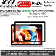 ibovder Bubble free Easy Stick HD Screen Protector for MacBook Pro Touch Bar 15 A1707 A1990