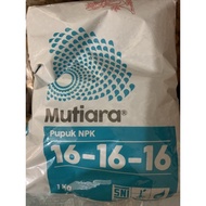 (terlaris) pupuk npk mutiara 16-16-16 kemasan asli meroke