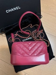 Chanel Gabrielle Bag WOC 桃紅羊皮