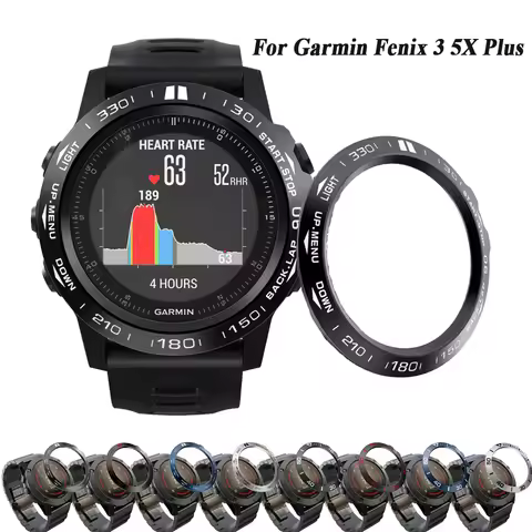 Bezel Ring Styling Frame Case for Garmin Fenix 5X 5X Plus Fenix 3 3HR Watch Stainless Steel Cover An
