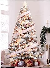 4/5/6ft Encrypted Flocking Christmas Tree Large Luxury Artificial Christmas Tree Set Ornaments Family Christmas Home Decor