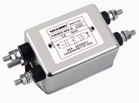 CW4ED-60A-S EMI filter DC DC12V24V48100V30A40A50A single and double section power supply purificatio