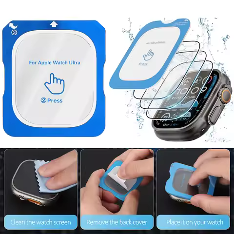 Tempered Glass for Apple Watch Ultra 3 2 1 49mm Screen Protector for iWatch Series Ultra 3 HD Clear 