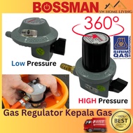 SW Kepala Gas BOSSMAN Gas Regulator Safety Gas Kitchen HIGH Pressure Low Pressure Kepala Dapur 煤气头