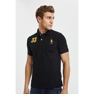 RCB Polo Club Men Black Short Sleeve Polo Shirt RMTS11497