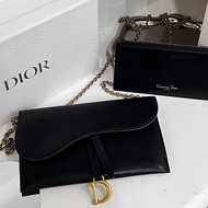 DIOR  黑皮革WOC包