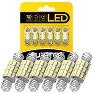 AUXITO 6Pcs Car Bulb C5W Led C10W Error Free Festoon 36Mm 31Mm Led Dome Light Canbus 12V Auto Interi