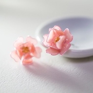 【客製化商品】桜-樹脂耳環 造花液 水晶花 樹脂花 UV膠