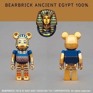 Medicom toy bearbrick 埃及 法老王  限定 電鍍金 ANCIENT EGYPT 100% be@rbrick