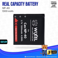 WIXEL Baterai Kamera CAS NP-40 for Casio Exilim EX FC160 FC100 FC150 Z50 Z55 Z57 Z100 Z200 Z300 Z400