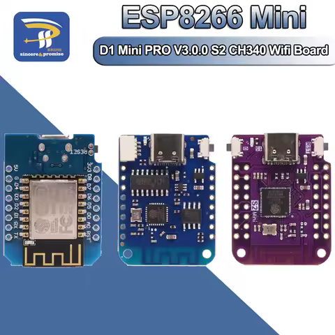 WeMos D1 Mini Pro V3.0 NodeMcu 4MB/16MB bytes Lua WIFI Internet of Things Development board based S2