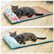 Pet Cool Mat Dog Sleeping Mat Cat Sleeping Use Day Cooling Rattan Mat Nest Mat Dog Mat Floor Mat