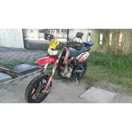 RIM SET KAWASAKI ORI USED ENKEI JAPAN MOTARD 17" INCH CRF250L HONDA KLX 250 SUPER MOTOR XR 250