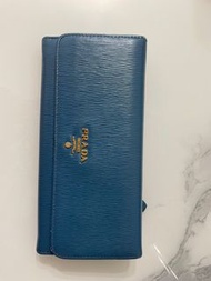 Prada wallet Prada長銀包 Prada long wallet 可改斜背做wallet on chain
