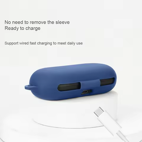 Silicone Protective Charging Case Cover Anti-scratch with Carabiner Protective Sleeve Protector Case