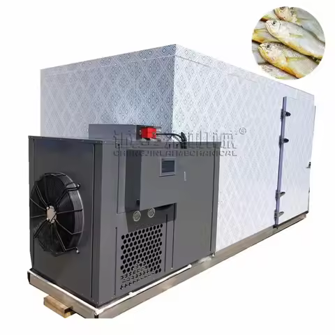 High yield fish hot air dryer machine heat pump dryer food dryer dehydrator room seafood drying equi