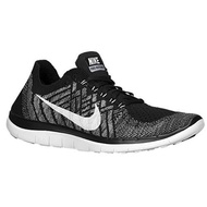 [NIKE] Womens Free 4.0 Flyknit (Black, Wolf Grey, White) 11 US Women