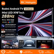 2026 Xiaomi Redmi Android Mini LED 4K TV X 85'' 98'' 100" 288Hz Gaming MEMC FreeSync Premium HDMI 2.