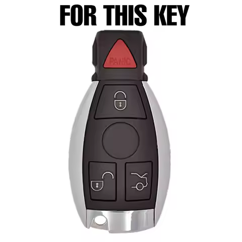 For Mercedes Benz W203 W211 CLK C180 E200 AMG C E S Class 3 Button Silicone Car Remote Key Fob Shell